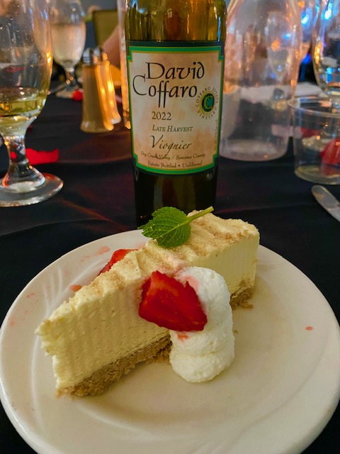 Cheesecake with Late Harvest Viognier